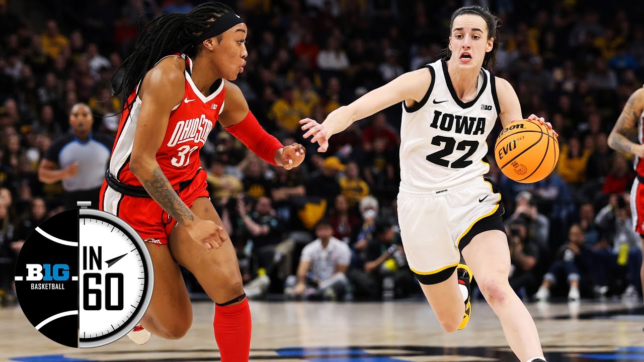 2023 Big Ten Women's Tournament Championship Game | Iowa vs. Ohio State | B1G Basketball in 60