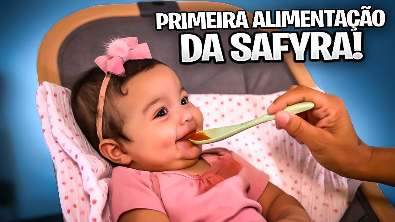 Primeira Papinha da Safyra, Reação dela com Salgado e Doce
