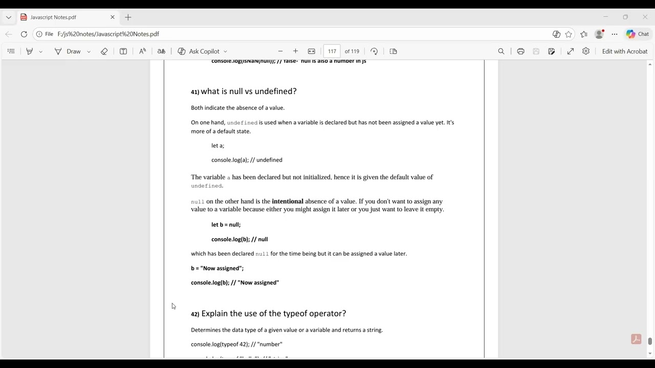 what is null vs undefined in js  in malayalam
