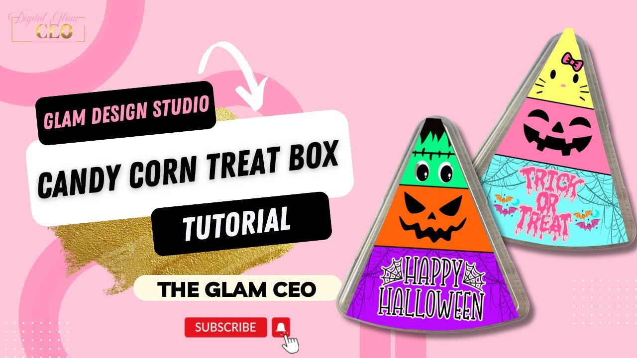 DIY Candy Corn Treat Box Using Dollar Tree Pizza Slice Container |Easy Halloween Crafts for Crafters
