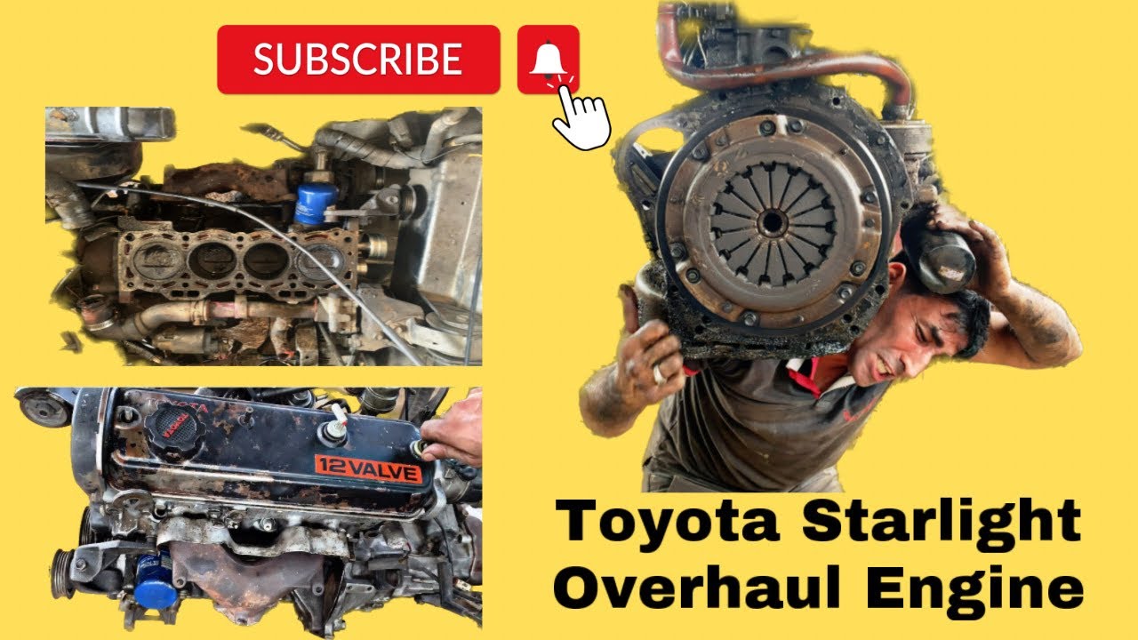 Разборка и сборка двигателя Toyota Starlet 1.0 куб. см