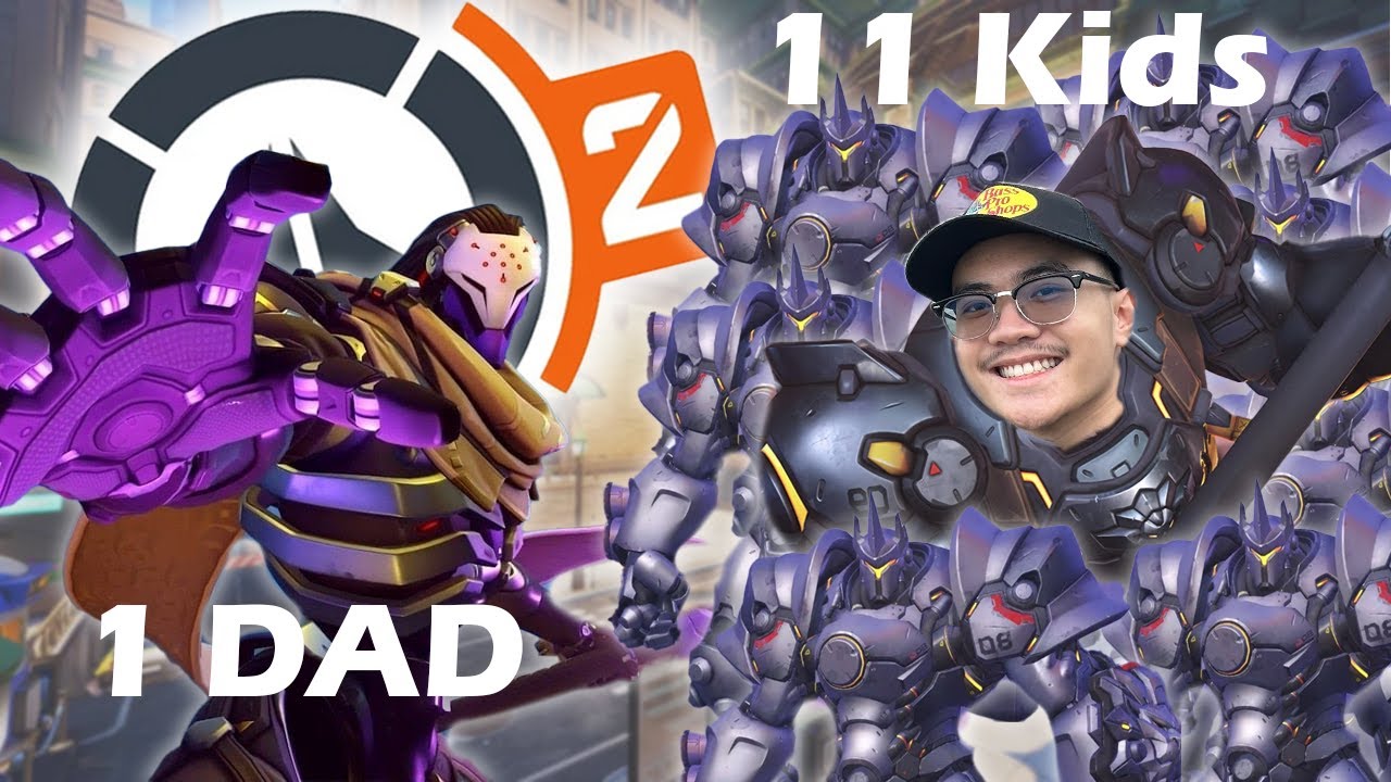 1 DAD VS 11 KIDS in Overwatch 2!