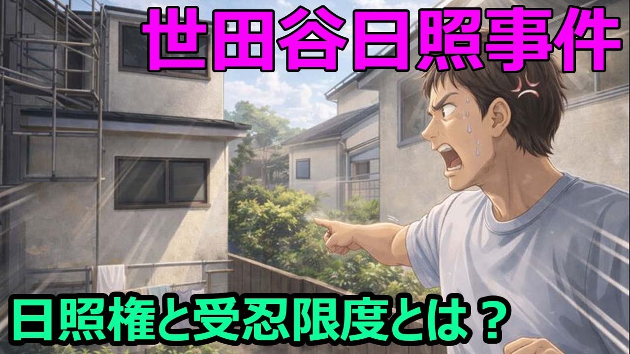 【世田谷日照事件（最判昭和47年6月27日）】隣の家が2階部分を増築して日当たりが悪くなったことについて損害賠償を求めることができるのか？