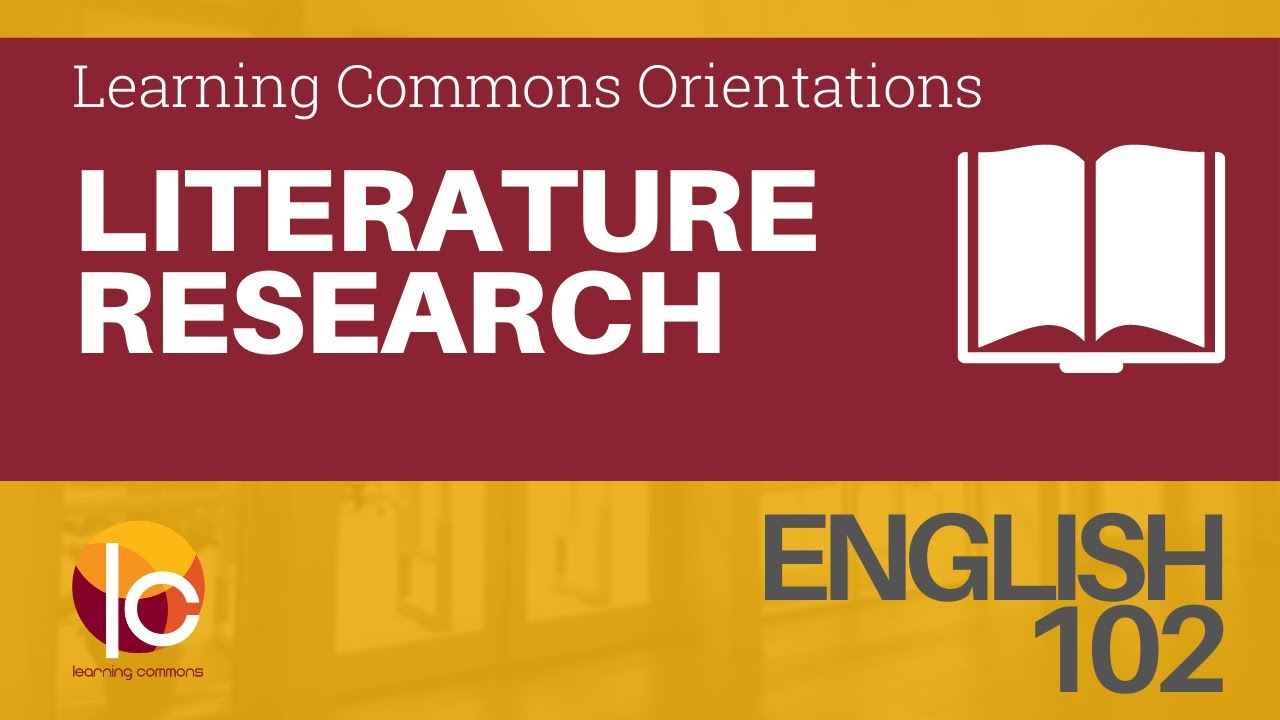 Literature Research Orientation