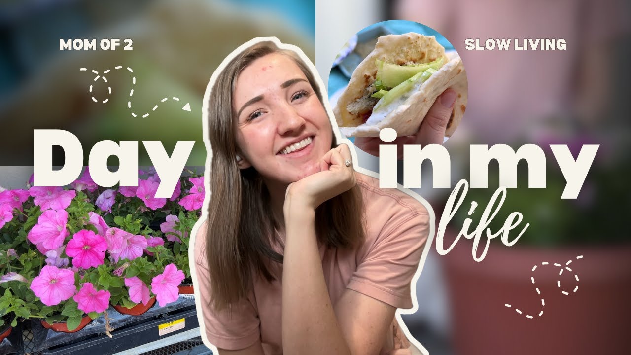 Day in My Life as a *Frugal* SAHM: flowers, cooking, homemaking + more