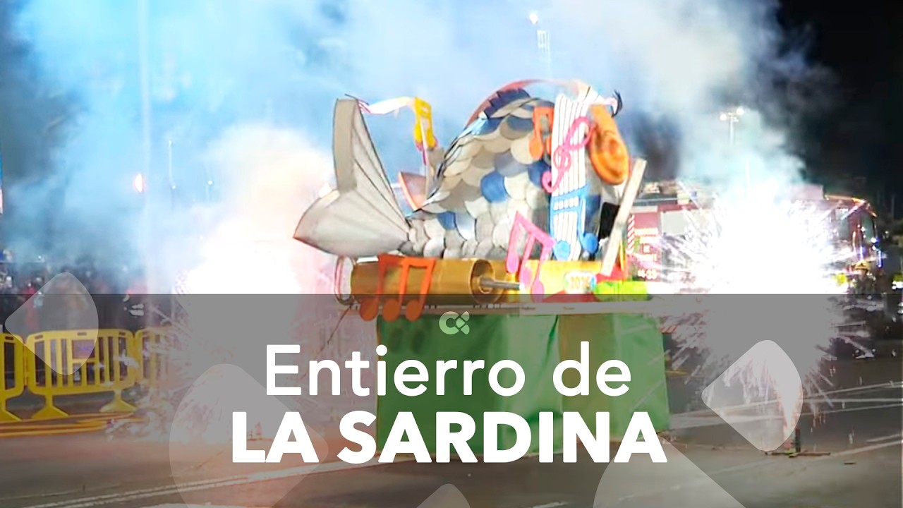 Multitudinario entierro de la Sardina en Santa Cruz de Tenerife