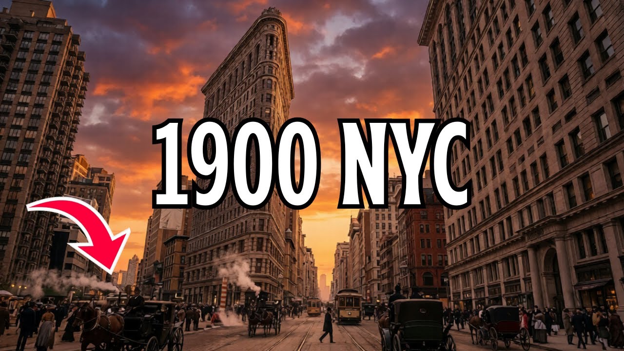New York City in 1900 (4K Restoration)