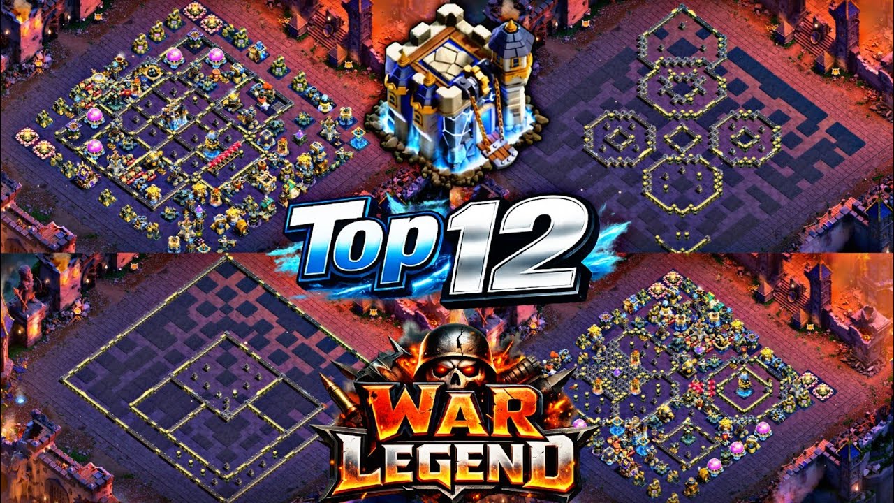 Top 12 Town Hall 18 Anti 3 Star Bases 🔥 | Unbeatable war+legend Base 2026 | Highly Tested TH18 Base