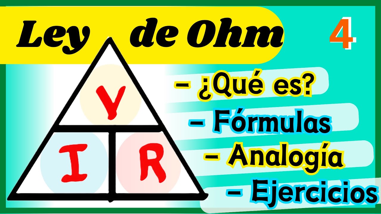 Explicación de la LEY DE OHM: Definición📚, Fórmulas💡, Analogía🔍 y Ejercicios Prácticos⚙️