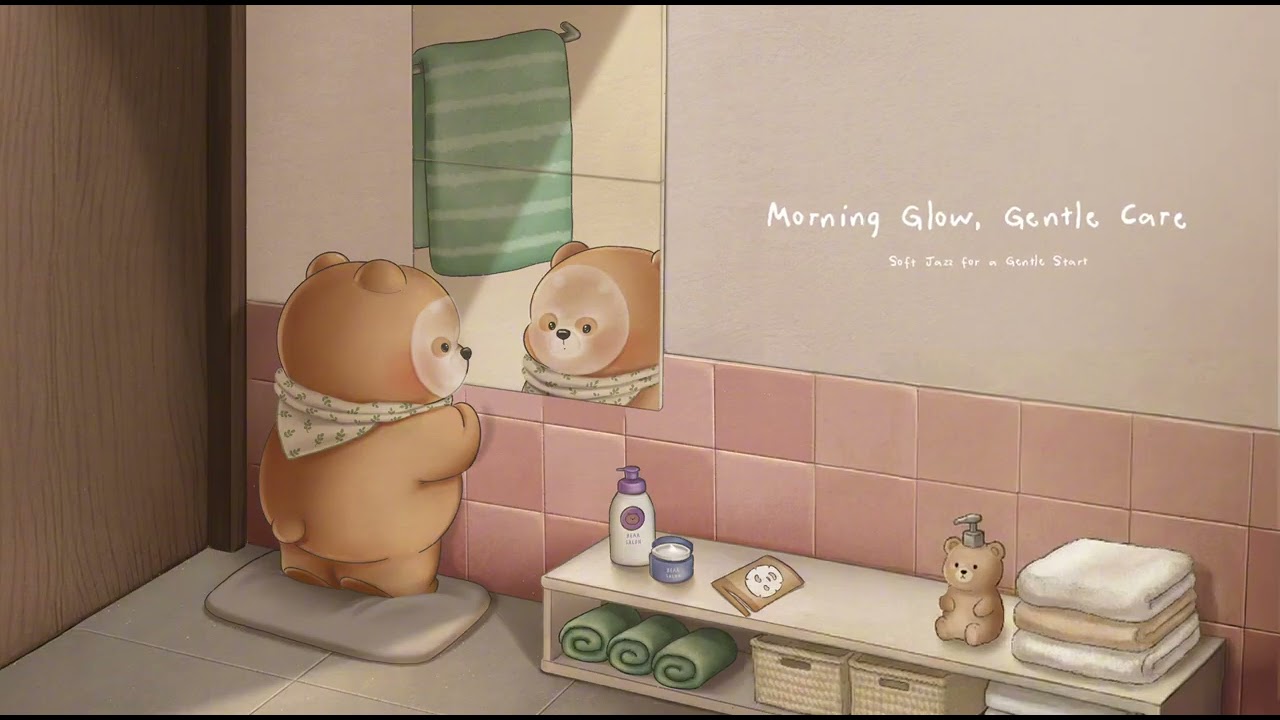 熊熊早晨保養 Morning Glow, Gentle Care🎵 🧸Soft Piano BGM for Study, Work & Creative Thinking [1 HOUR]