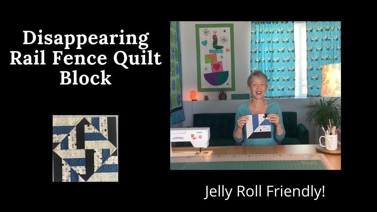 Disappearing Rail Fence Quilt Block Tutorial