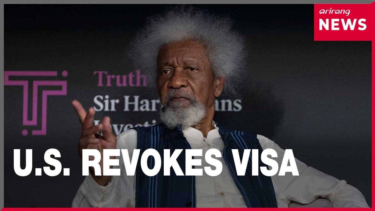 Nigerian Nobel laureate Wole Soyinka says US revoked his visa