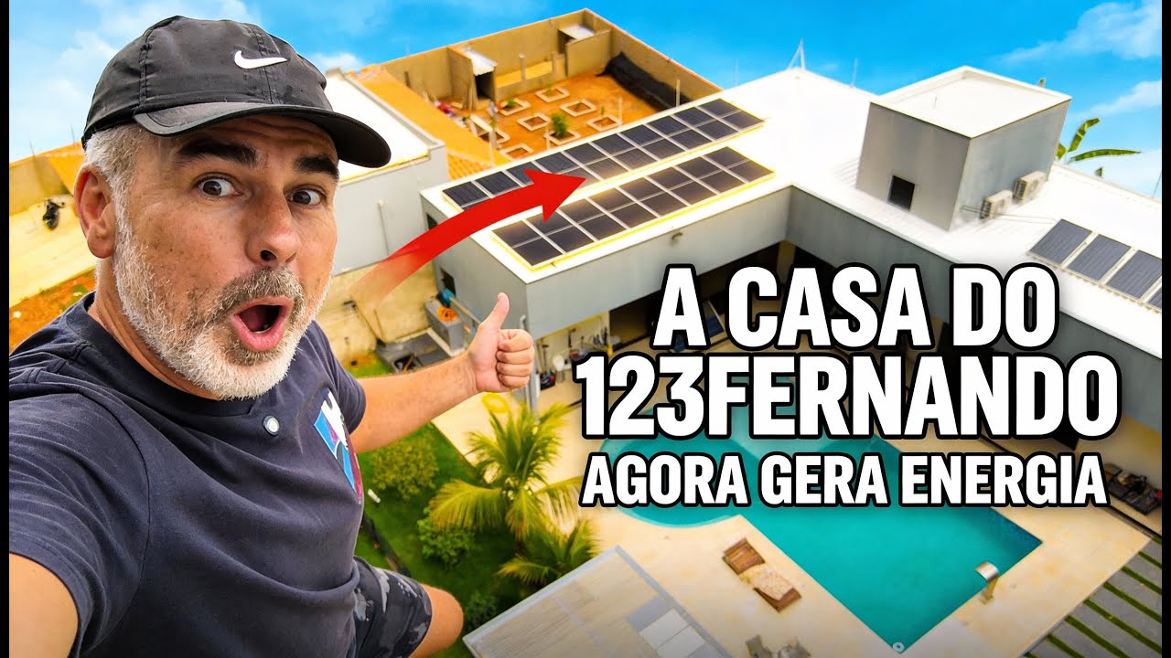 Instalamos Energia Solar na Nova Casa do 123Fernando | Por Dentro do Projeto