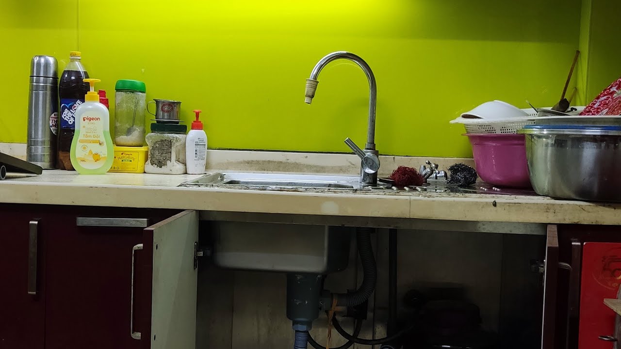mẹo vặt sử lý  chậu rửa bát thoát nước cực kỳ chậm,ai cũng làm được quảng thiện