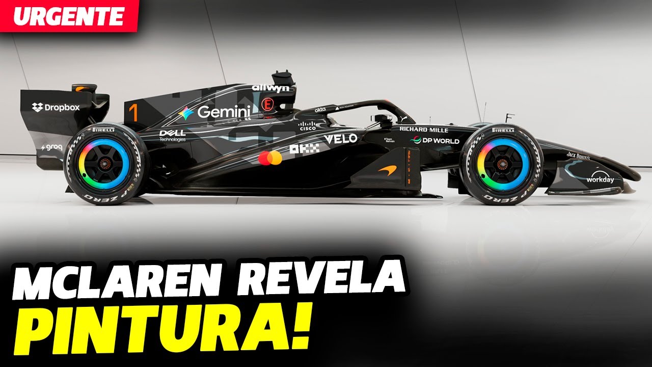 🚨MCLAREN REVELA PINTURA PRETA QUE SERÁ USADA NA PRÉ-TEMPORADA | FÓRMULA 1 | GP EM CASA