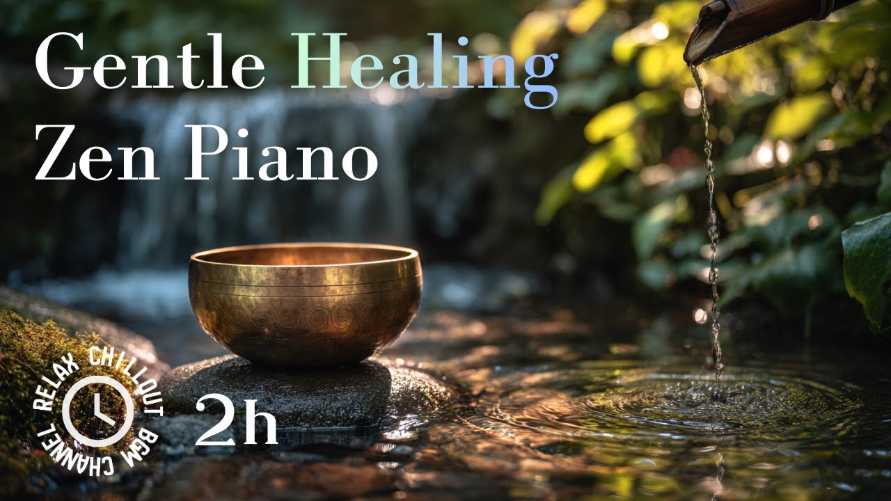 Gentle Healing Zen Piano by the Water 🌿✨ | Relaxing BGM for Tired Hearts – 2H