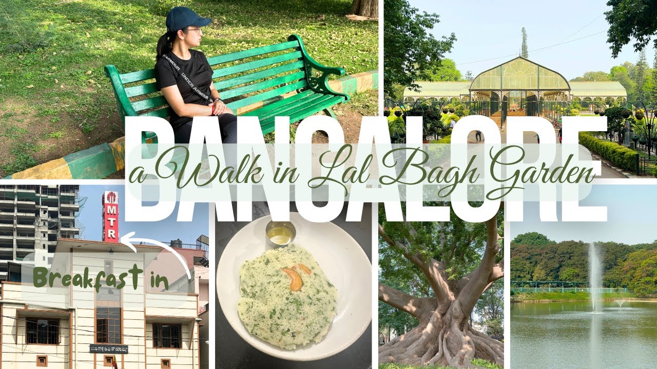 🌿 Morning Walk at Lalbagh Botanical Garden + Breakfast at MTR | #bangalore #lalbaghgarden #morning