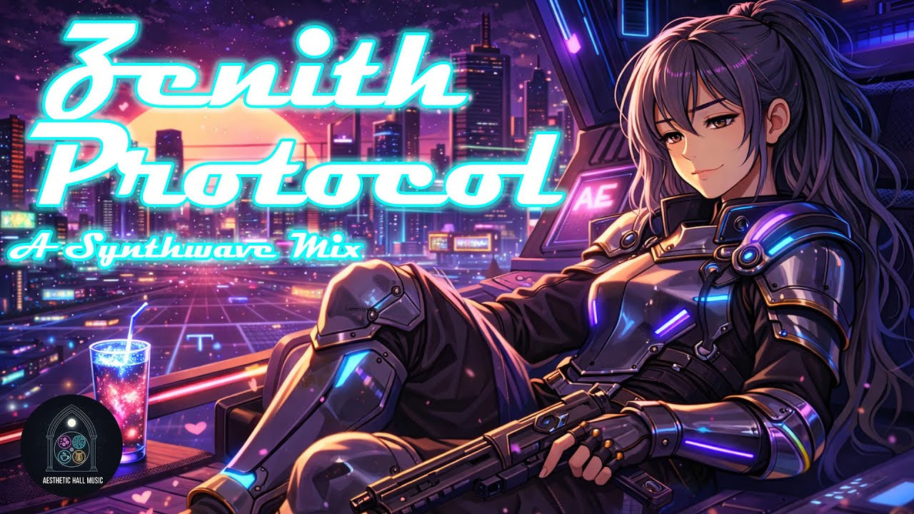 Zenith Protocol🛰️Cyberpunk Synthwave / Retrowave Mix [Study, Focus, Relax]