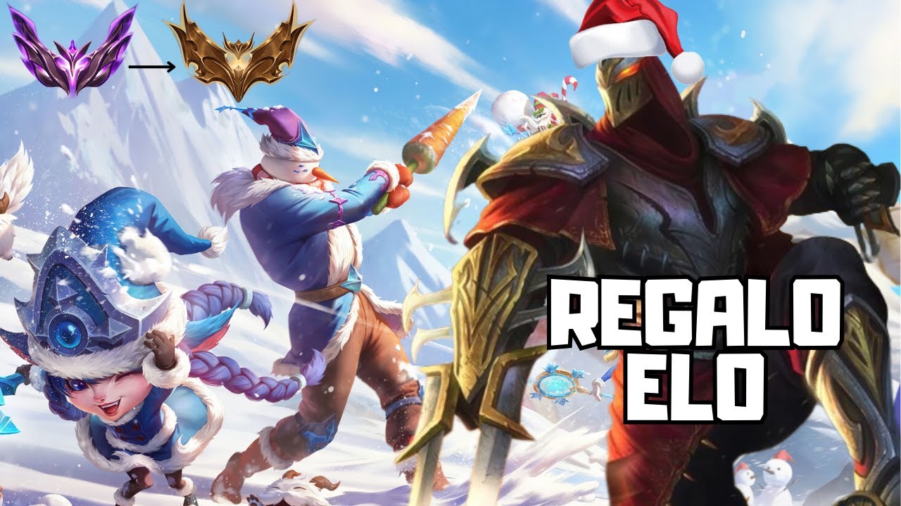 REGALANDO ELO POR NAVIDAD!! MASTER ZED OTP SMURFEANDO EN ORO EN DUOQ! ESPECIAL REYES | Sorteo??!!