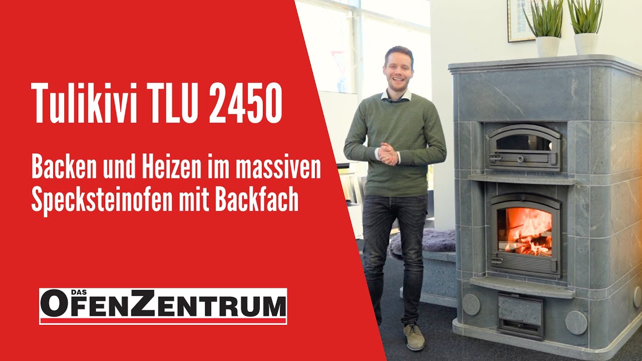 Tulikivi TLU 2450 - Backen und Heizen im massiven Specksteinofen mit Backfach - DAS OFENZENTRUM