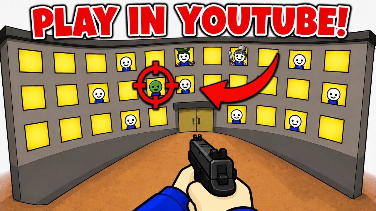 This Video is a PLAYABLE Shooter Game!