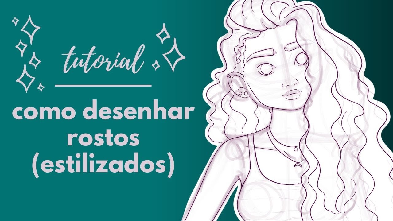 COMO DESENHAR ROSTO: DE FRENTE, 3/4 & PERFIL | Clarissa Bittes