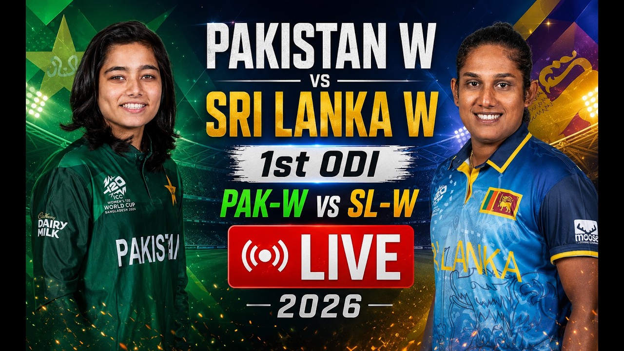🔴Live : PAK-W vs SL-W 1st ODI 2026 | Live Commentary in Hindi | Pakistan W vs Sri Lanka W Live Score