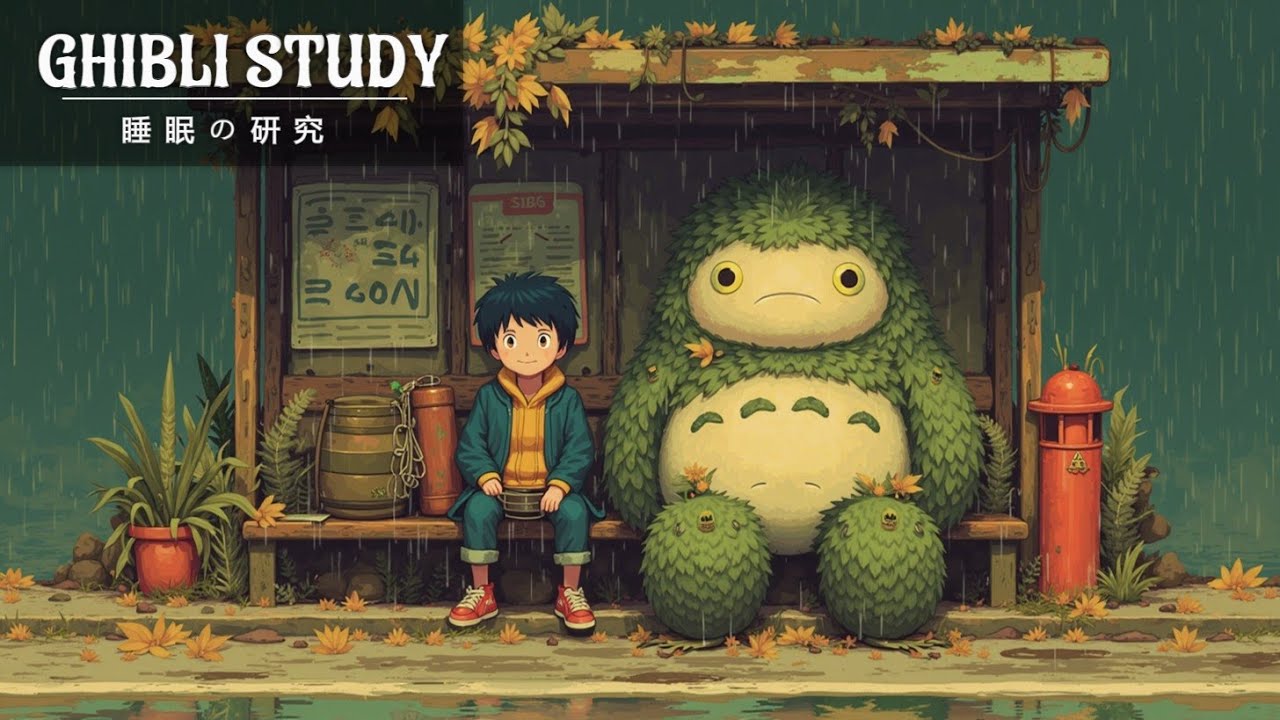 Расслабляющая фортепианная музыка Ghibli для глубокой концентрации ~ Атмосфера для учебы, сна