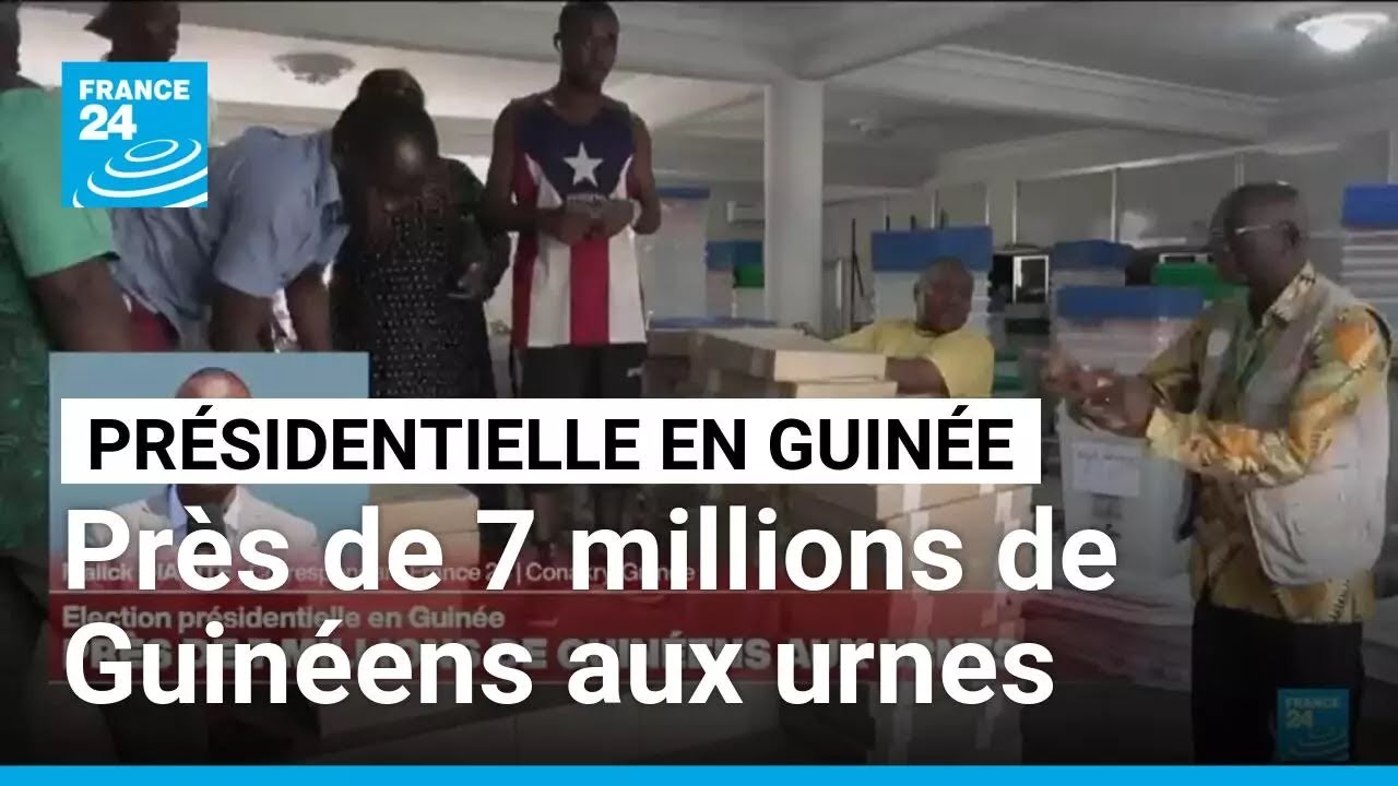 &Eacute;lection pr&eacute;sidentielle en Guin&eacute;e : pr&egrave;s de 7 millions de Guin&eacute;ens aux urnes &bull; FRANCE 24