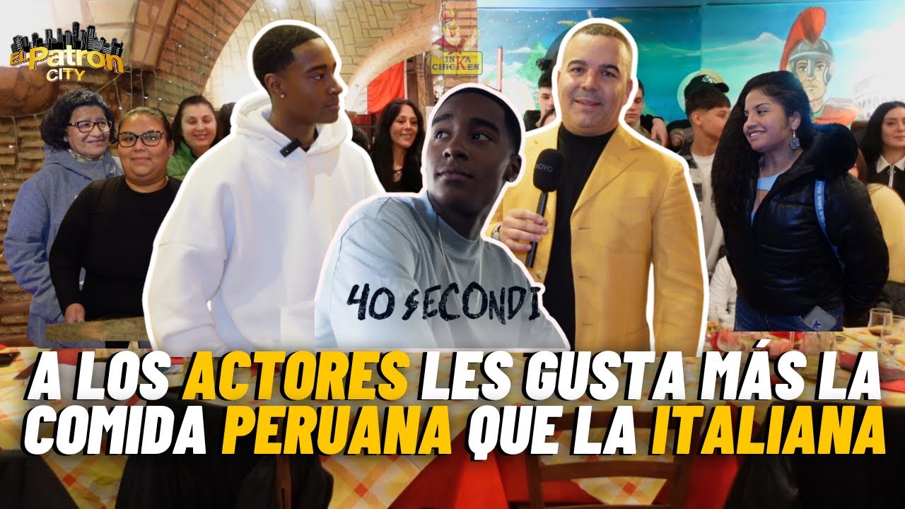 A LOS ACTORES ITALIANOS LES GUSTA MÁS LA COMIDA PERUANA🦀 QUE LA ITALIANA🍝? VERDAD O MENTIRA?