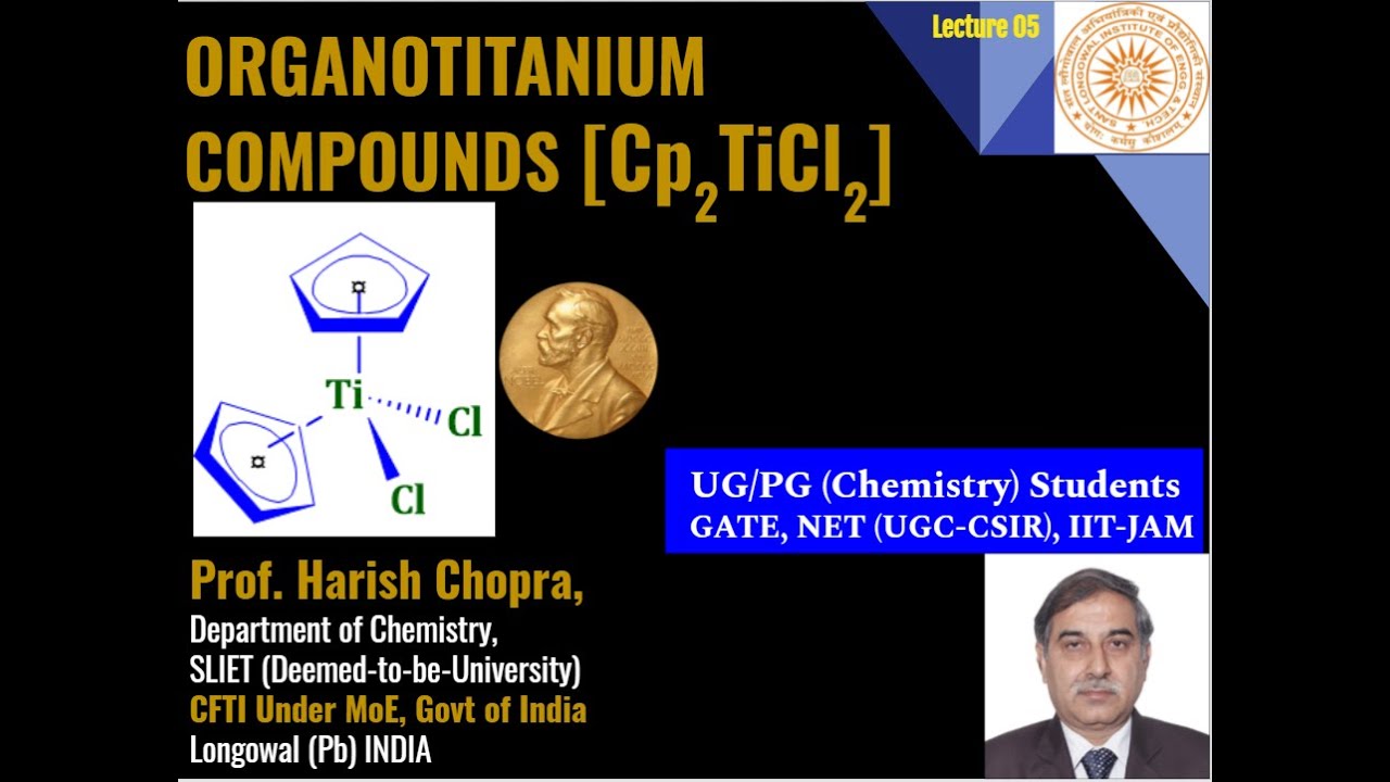 Organotitanium Reagents (Titanocene Dichloride) | Prepare for GATE, JAM, NET