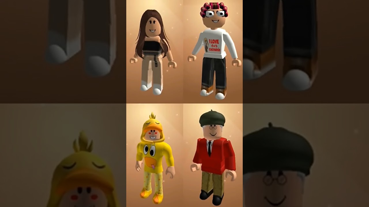 Meli , abuelo Pepe , pato , la abuela Rita y tina #roblox #funny #robloxedit