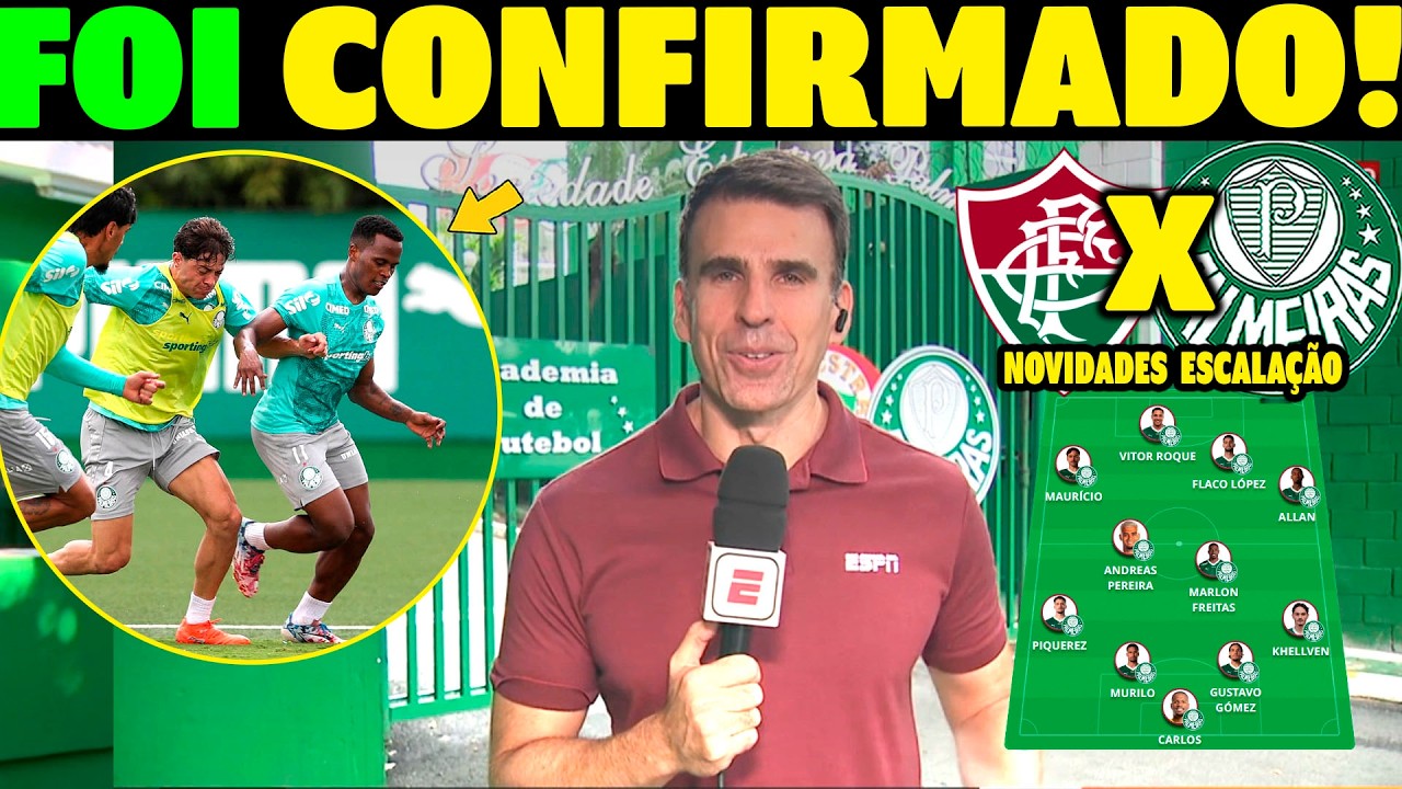 AGORAA!! MENDEL TROUXE NOVIDADES DO PALMEIRAS! EXCELENTE NOTICIAS! PALMEIRAS X FLUMINENSE ESCALADO!