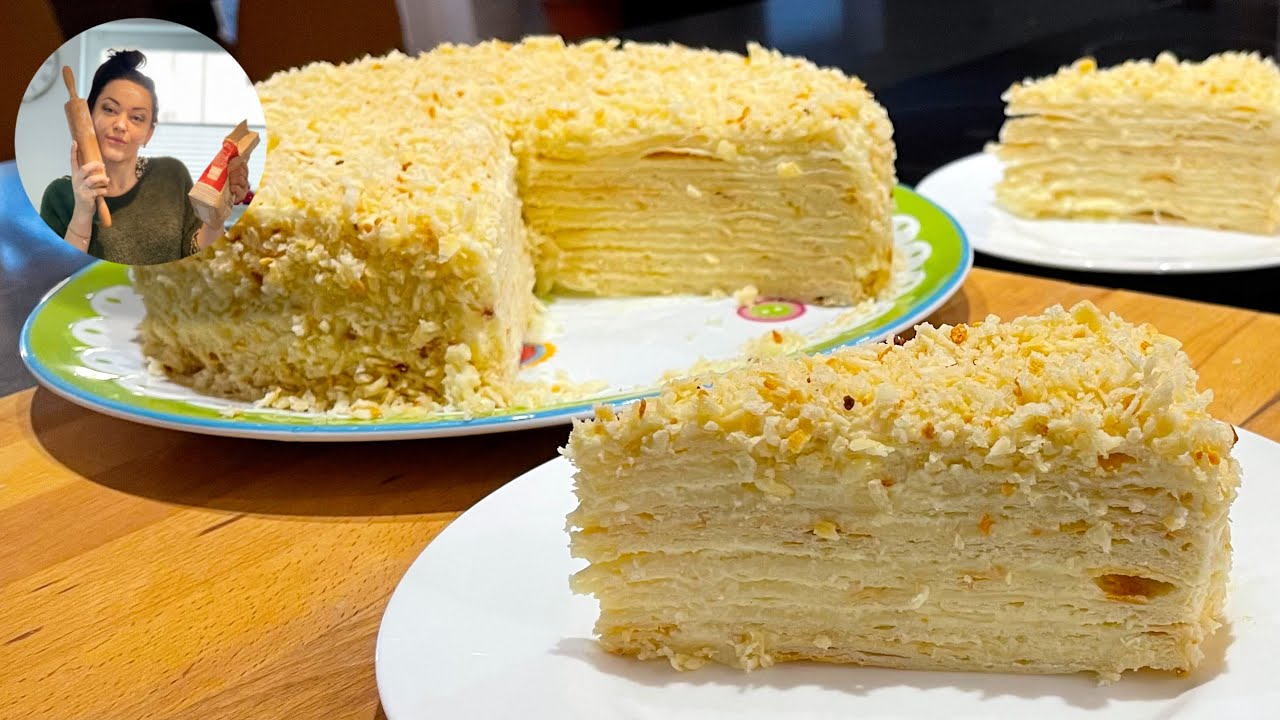 Quark Napoleon Torte 🍰 Cremig, zart & einfach gemacht