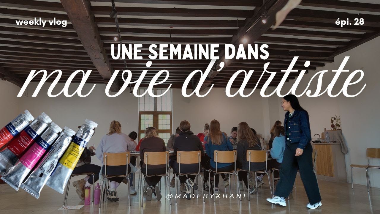 weekly vlog l c'est la reprise des ateliers aquarelle 🎨