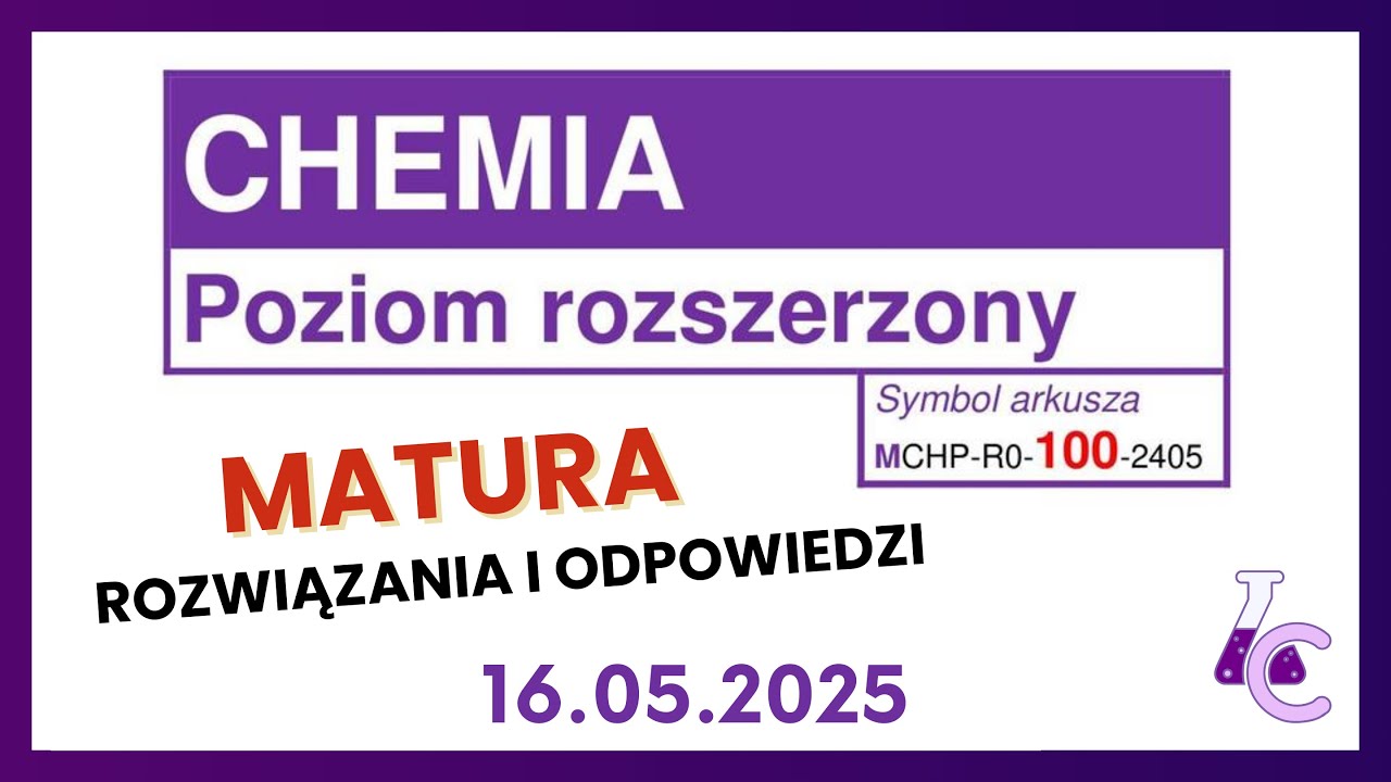 🔴[LIVE] ODPOWIEDZI CHEMIA CKE 2025 📑| MATURA CHEMIA 