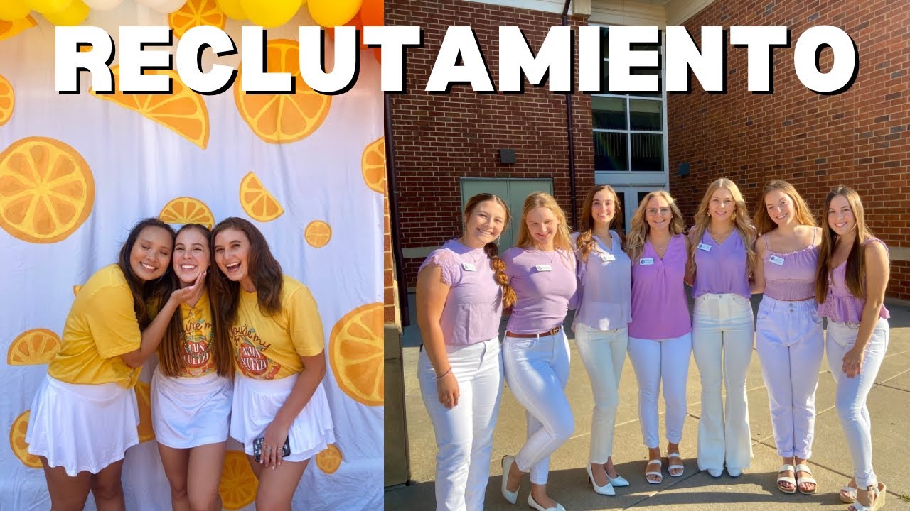 HERMANDADES / FRATERNIDADES EN ESTADOS UNIDOS | Semana de Reclutamiento + BID DAY