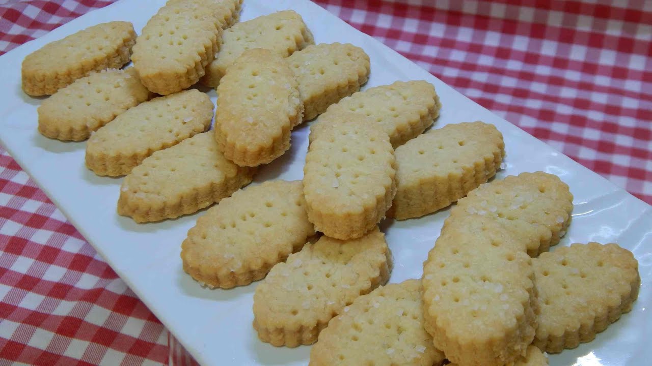 Cómo hacer galletitas saladas muy crujientes de mantequilla sin levadura Receta fácil