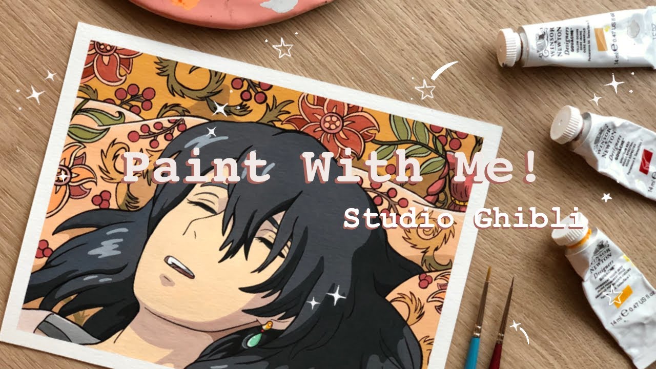 Paint With Me! Studio Ghibli (Howl's Moving Castle) ✨