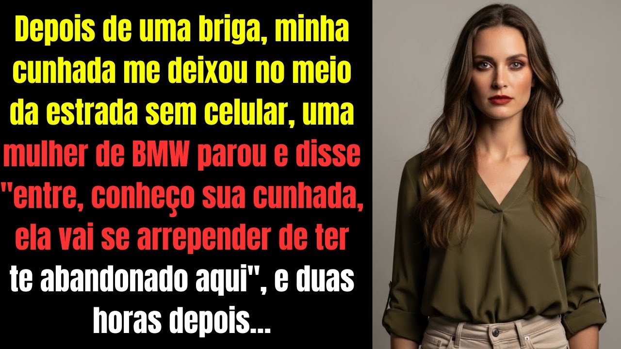 Fui abandonada na estrada, a BMW parou: 