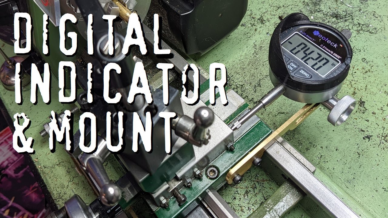 Mini-Lathe Mega-Upgrades: Digital Indicator Mount