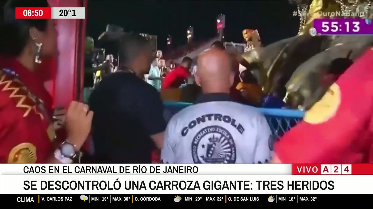 🇧🇷⚠️ Caos en el carnaval de Río de Janeiro