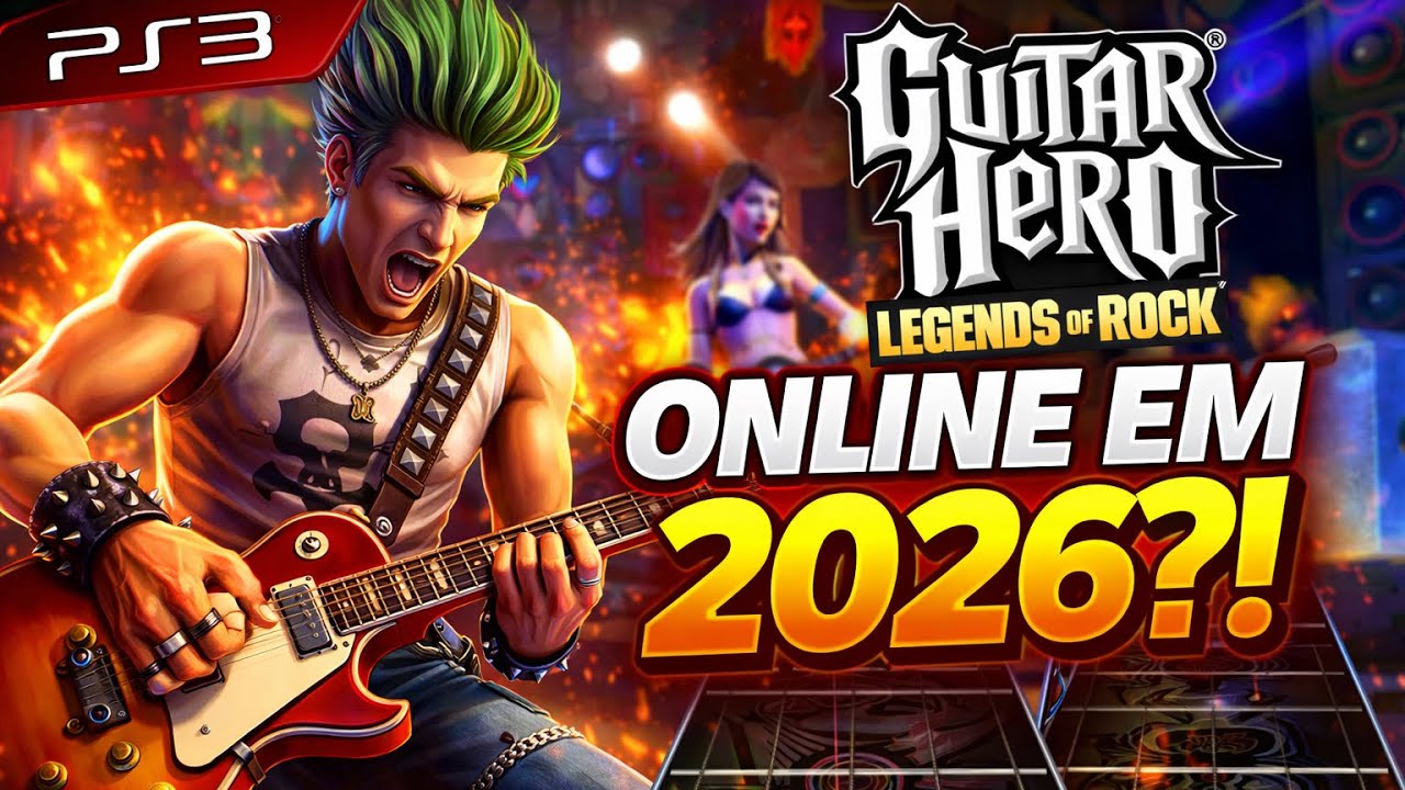 Servidores VIVOS?! Guitar Hero 3 Online no PS3 em 2026