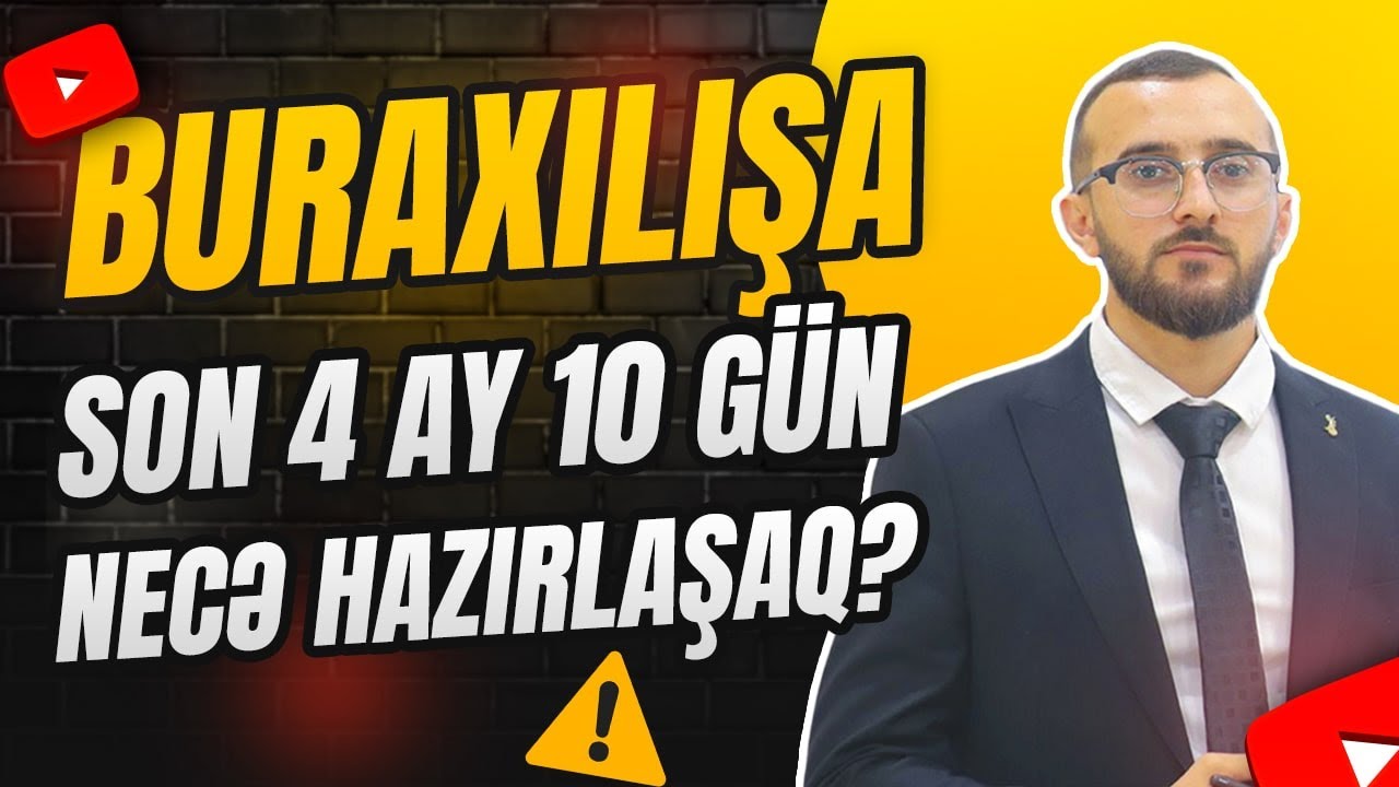 ✅❗️👉🏻BURAXILIŞA SON 4 AY 1O GÜN!NECƏ HAZIRLAŞAQ?/NİCAT BAĞIŞZADƏ