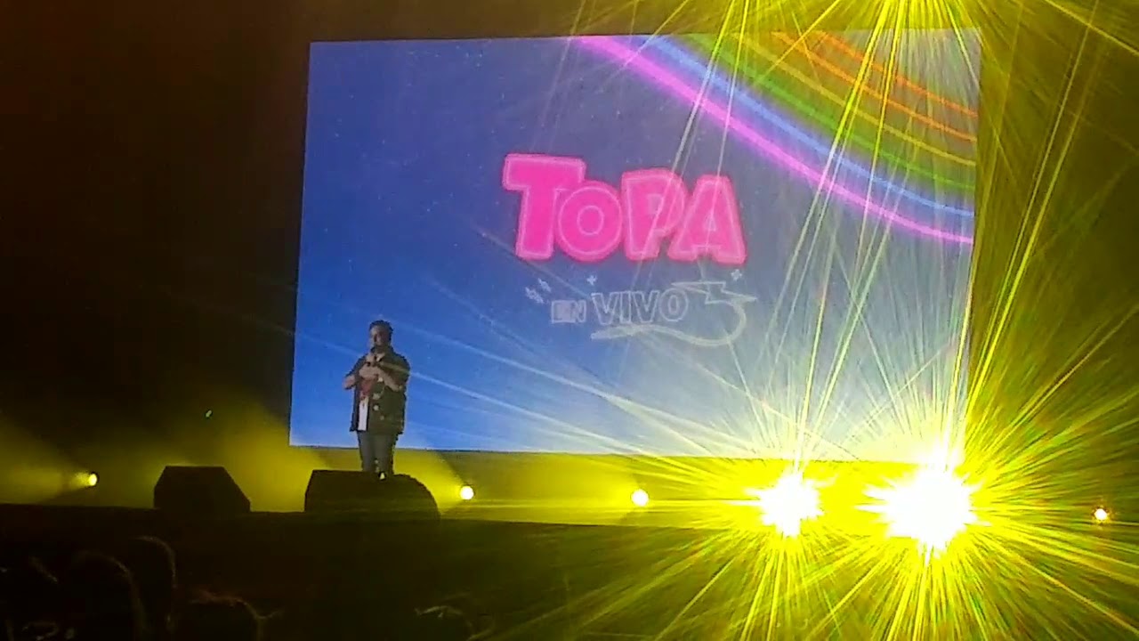Topa en el concierto de Venezuela