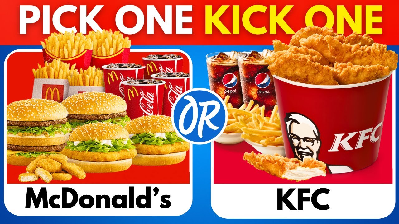 Pick One Kick One Junk Food Edition 🍗🍔!!