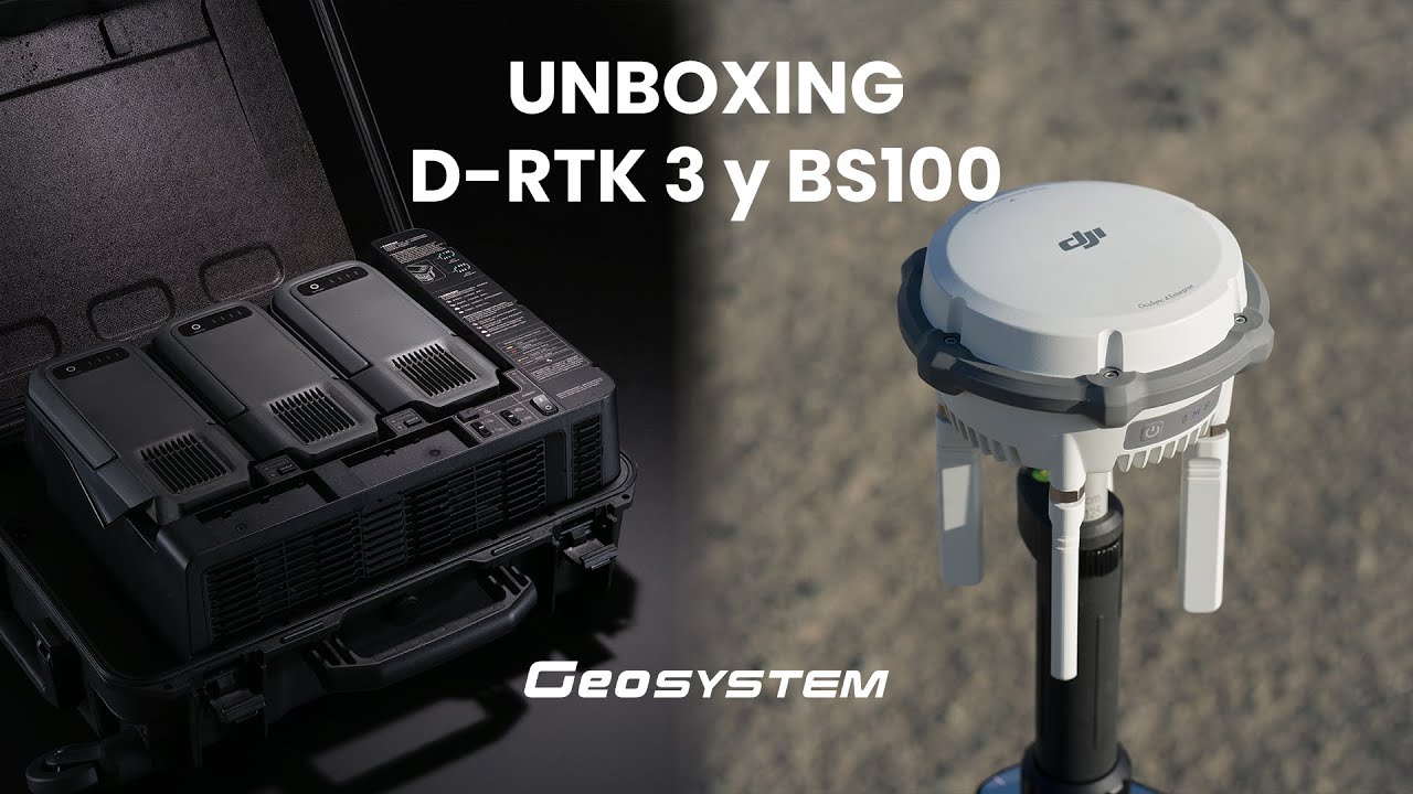 Unboxing Estación Multifuncional D-RTK 3 y Estación de batería inteligente BS100 Geosystem