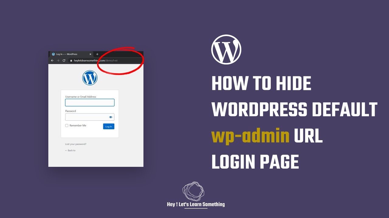 How to change or hide default wp-admin URL login page: WordPress security | Plugin |  2022