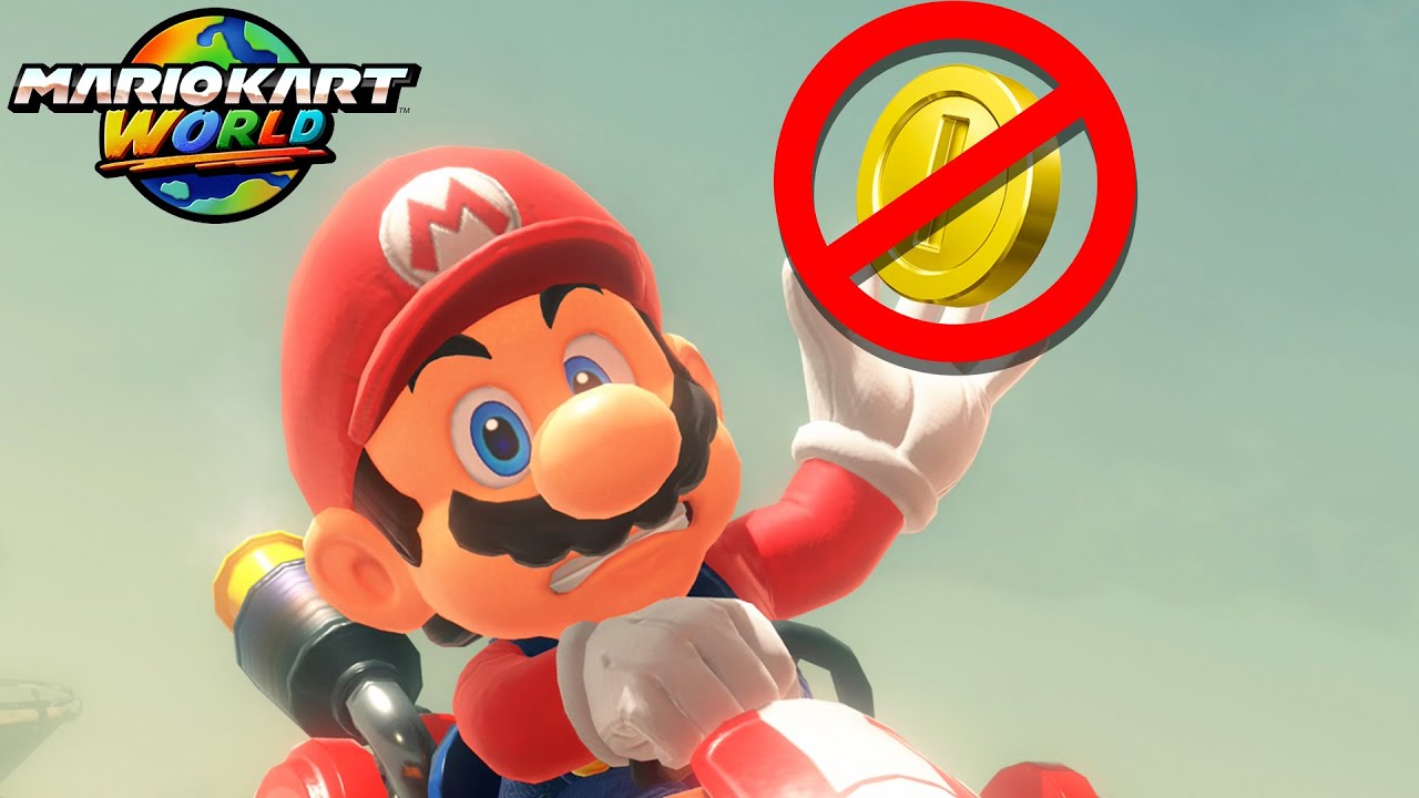 Mario Kart but IF I TOUCH A COIN the video ends