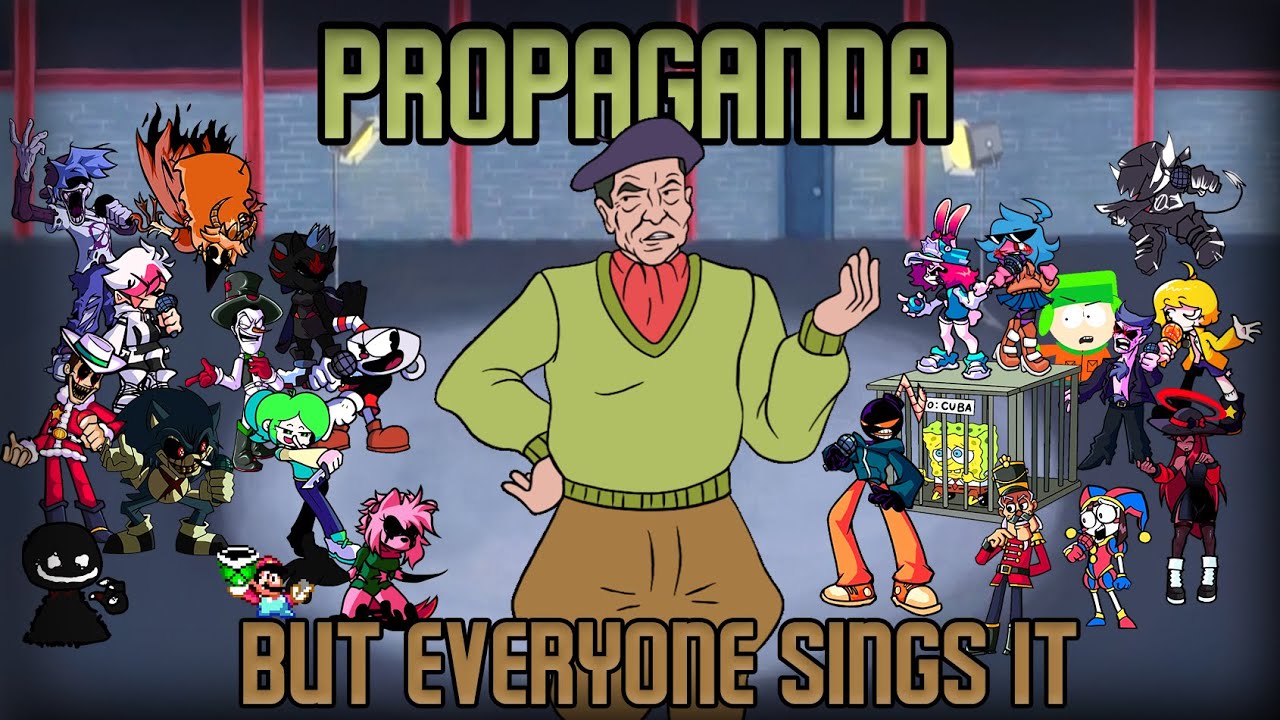PROPAGANDA but Every Turn a Different Character Sings It 🎵🎤 (FNF BETADCIU)